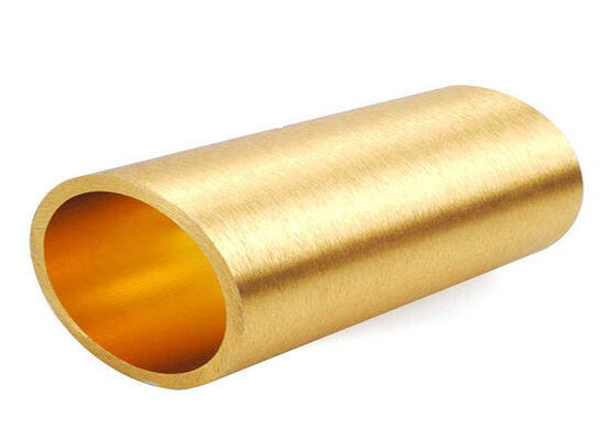 उद्योग के लिए गोल 6063-T5 एल्यूमीनियम एक्सट्रूज़न ट्यूब प्रोफाइल पीला काला