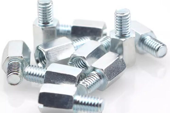 Carbon Steel M6 M8 M10 Hex standoff custom Zinc plating Male And Female hexagon studs