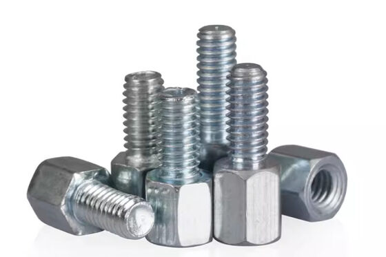 Carbon Steel M12 M16 M10 Hex standoff custom zinc-coated Male And Female hexagon studs