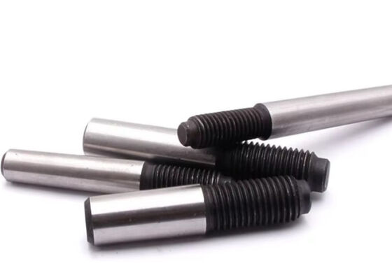 8mm Carbon Steel Hardware Pins With Thread End  Zinc Plated Zn Grade Class 4.8 8.8