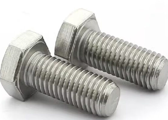 Carbon Steel Hexagon Bolt Grade 4.8 M12 1/4 Silver Finish Industrial Mechanical Use