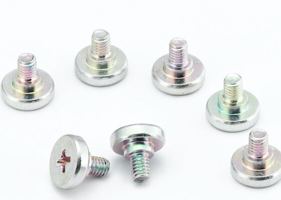 Zinc Plated White Carbon Steel Shoulder Metal Bolts Phillips Slotted Blue Bolts In 1/2 1/8 1