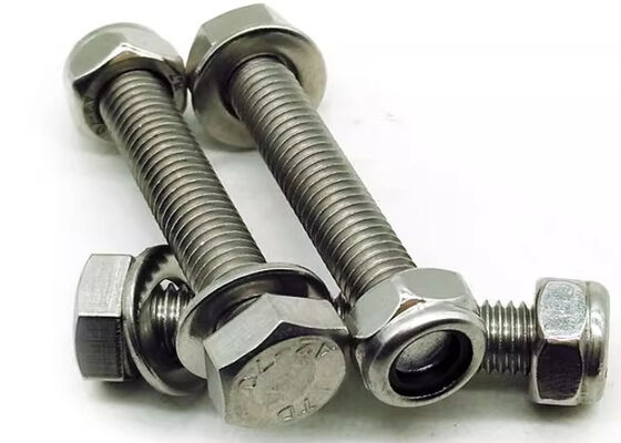 SS316L 201 Stainless Steel Hex Metal Bolts Nuts Washers Superior Corrosion Resistance For Heavy-Duty Applications